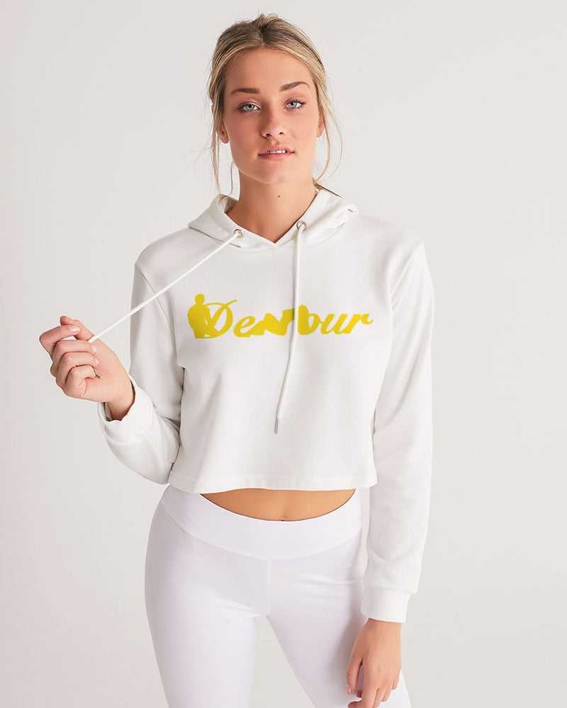 "Melo Yellow" Women's Cropped Hoodie