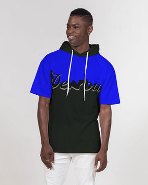 "Don't Leave Me Blue" Collection Men's Premium Heavyweight Short Sleeve Hoodie