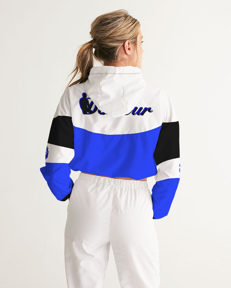 DeVour The Moment Women's All-Over Print Cropped Windbreaker