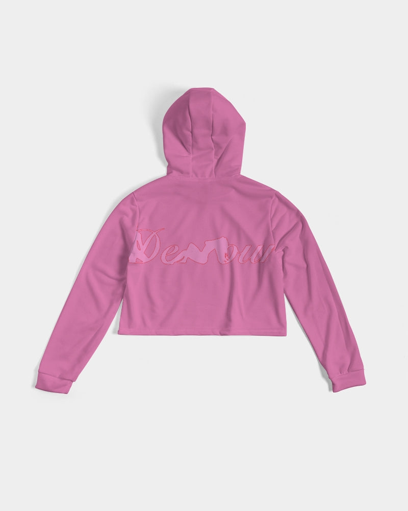 "Bubblegum Pink" Collection Women's Cropped Hoodie