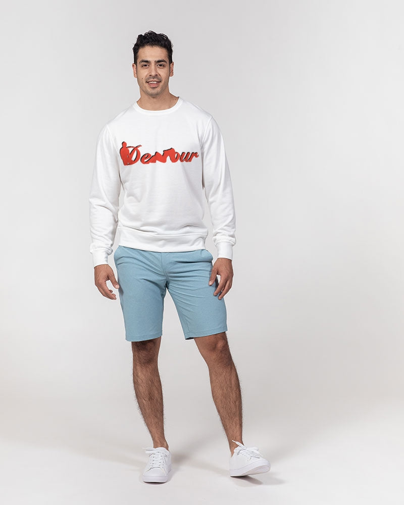 DeVour The Moment Men's Classic French Terry Crewneck Pullover