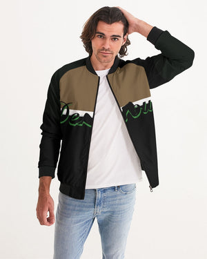 say in red Men's Bomber Jacket