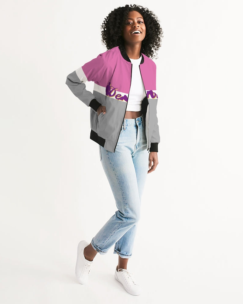 "Bubblegum Pink" Collection Women's Bomber Jacket