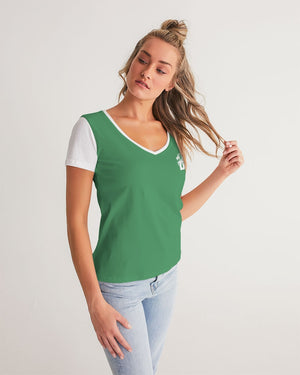 Go Mode Women's All-Over Print V-Neck Tee