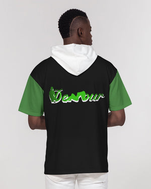 "Black Out" Collection Men's Premium Heavyweight Short Sleeve Hoodie