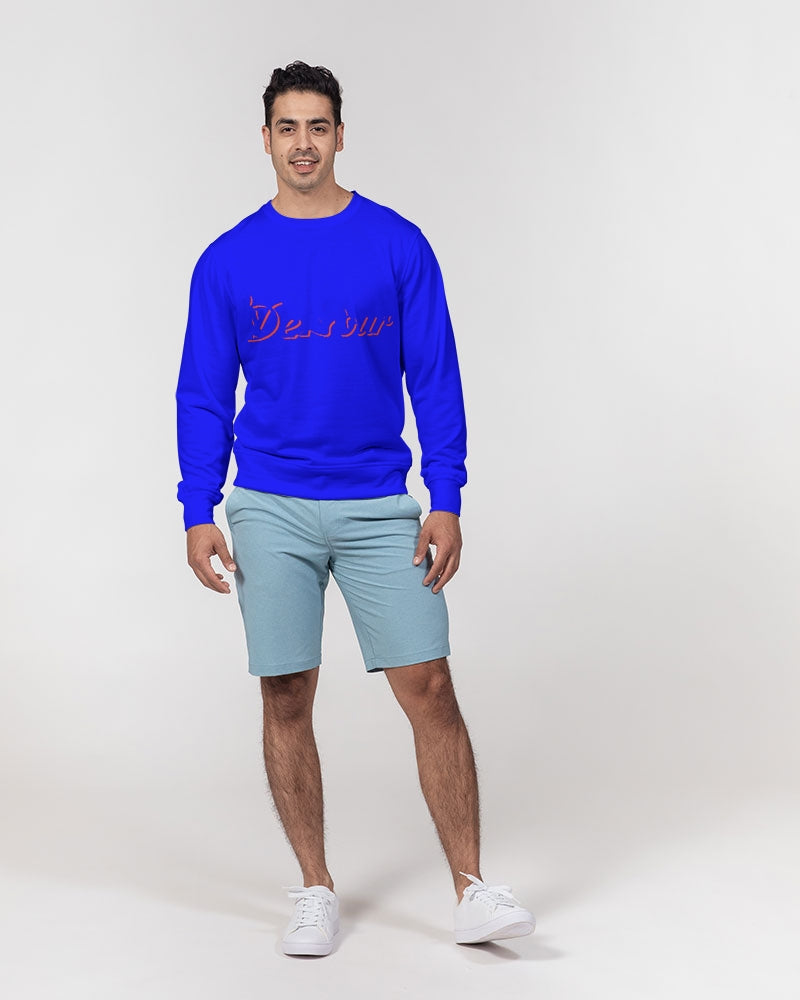 "Don't Leave Me Blue" Collection Men's Classic French Terry Crewneck Pullover