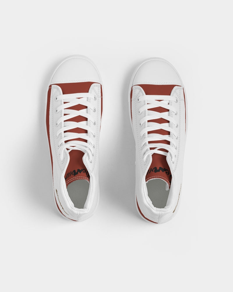 "Red Hot With Passion" Collection Men's Hightop Canvas Shoe