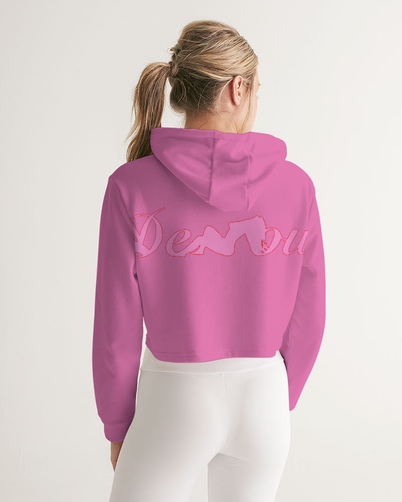 "Bubblegum Pink" Collection Women's Cropped Hoodie