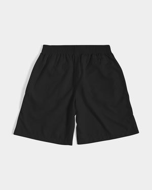 "Black Out" Collection Men's All-Over Print Jogger Shorts