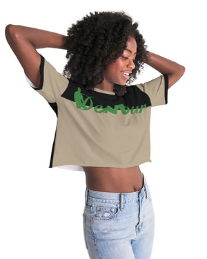 "Black Out" Collection Women's Lounge Cropped Tee