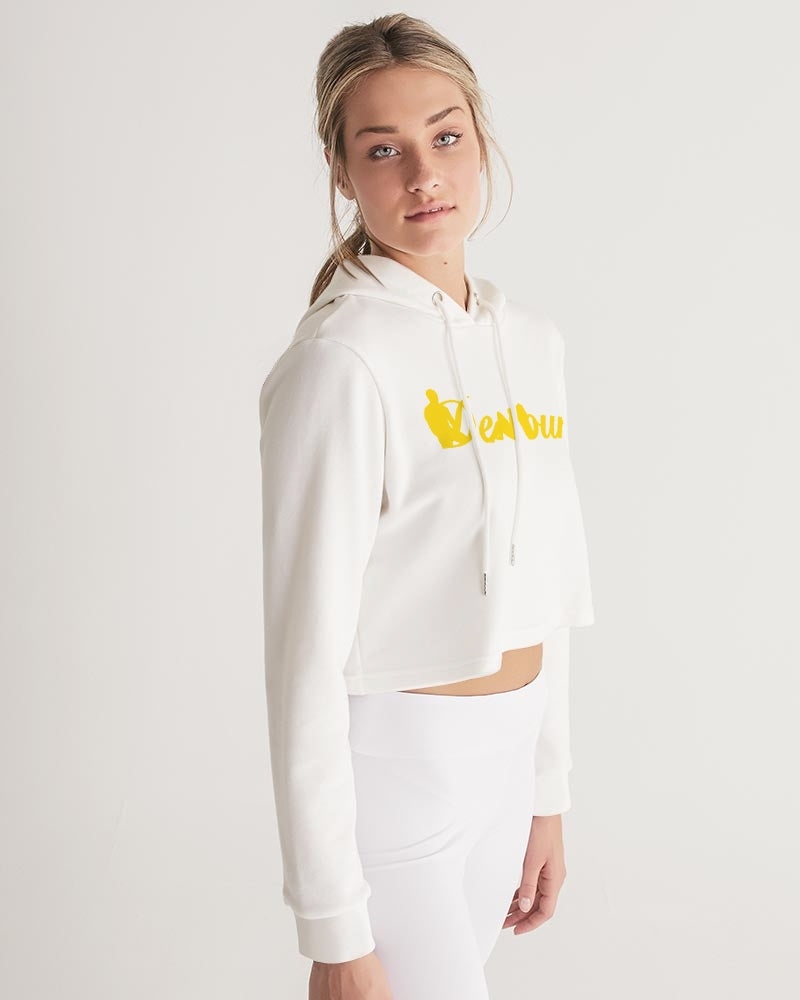 "Melo Yellow" Women's Cropped Hoodie