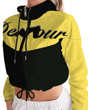 "Melo Yellow" Collection Women's Cropped Windbreaker