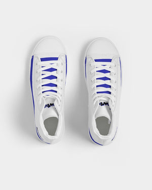 "Don't Leave Me Blue" DeVour The Moment Men's Hightop Canvas Shoe
